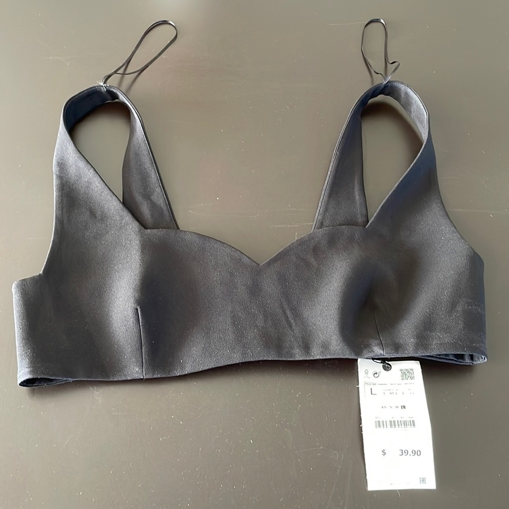 Zara Black Crop Top